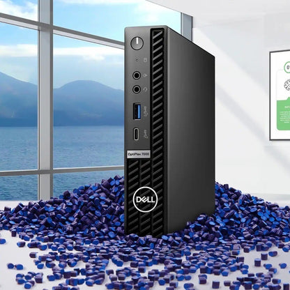 Dell OptiPlex 7000 Desktop Computer - Intel Core i5 12th Gen i5-12500T - vPro Technology - 8 GB - 256 GB SSD - Micro PC - Black HX4Y1