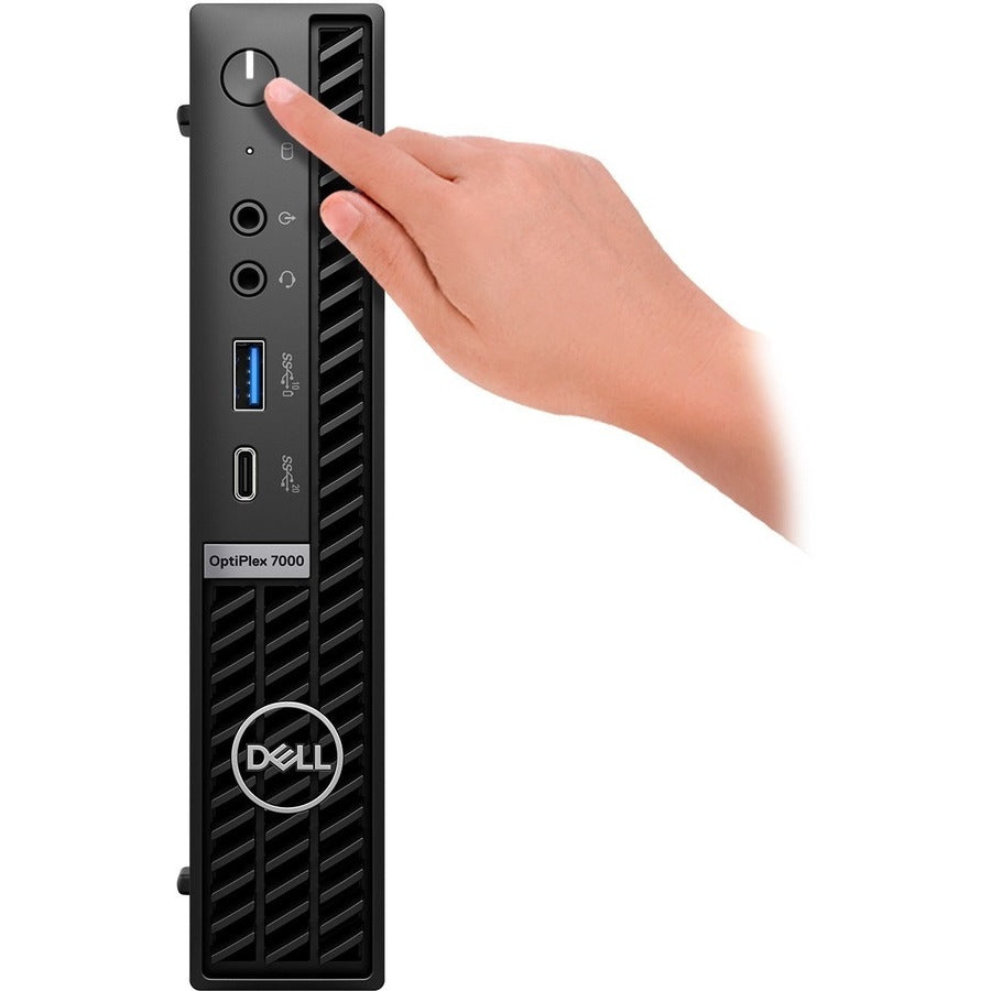 Dell OptiPlex 7000 Desktop Computer - Intel Core i5 12th Gen i5-12500T - vPro Technology - 8 GB - 256 GB SSD - Micro PC - Black HX4Y1