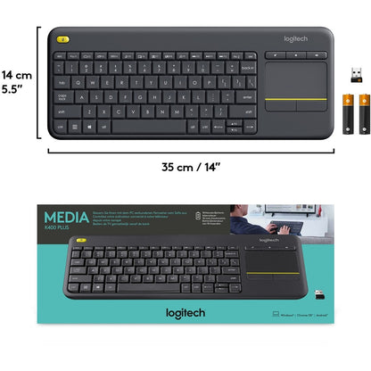 Logitech K400 Plus Touchpad Wireless Keyboard 920-007119