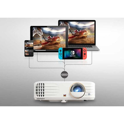 ViewSonic PX748-4K DLP Projector - 16:9 - Ceiling Mountable - White PX748-4K