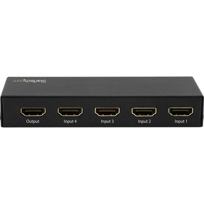 StarTech.com 4 Port HDMI Switch - 4K 60Hz - Supports HDCP - IR - HDMI Selector - HDMI Multiport Video Switcher - HDMI Switcher VS421HD20