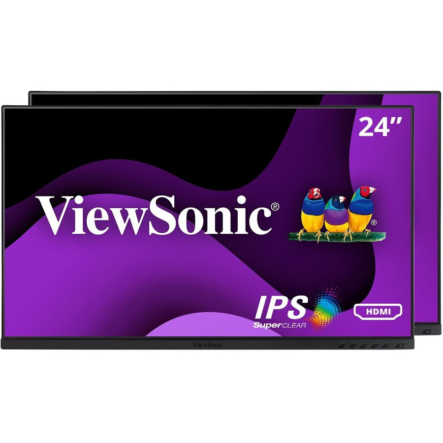 ViewSonic VG2448a-2_H2 24" Class Full HD LCD Monitor - 16:9 - Black VG2448A-2_H2