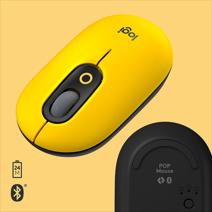 Logitech POP Mouse with emoji - Blast Yellow 910-006543