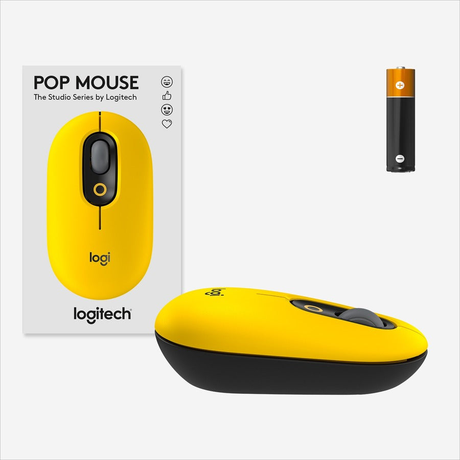 Logitech POP Mouse with emoji - Blast Yellow 910-006543