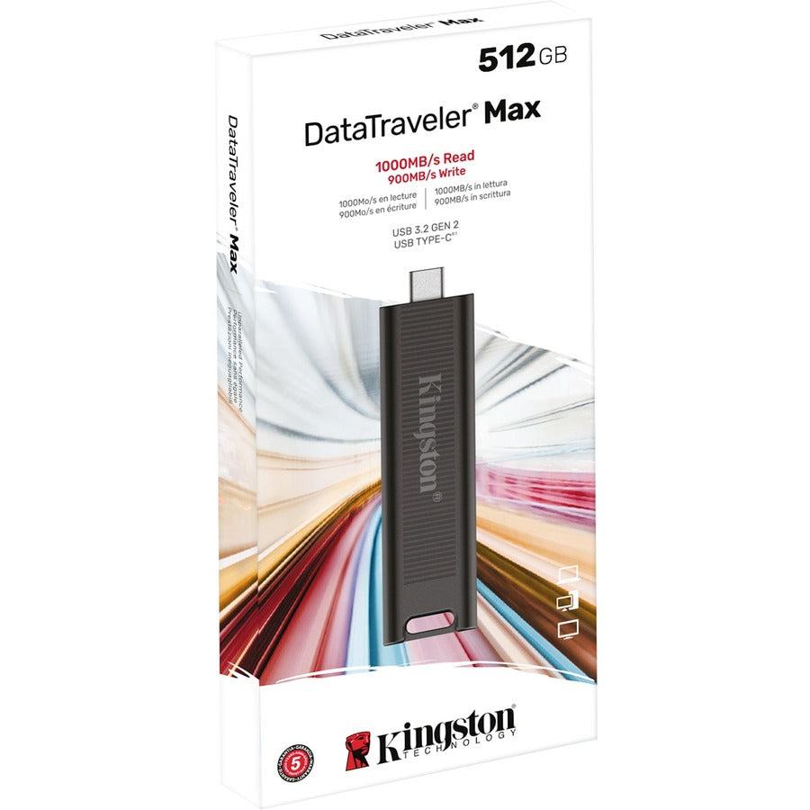 Clé USB 3.2 Gen 2 DataTraveler Max de Kingston DTMAX/512 Go