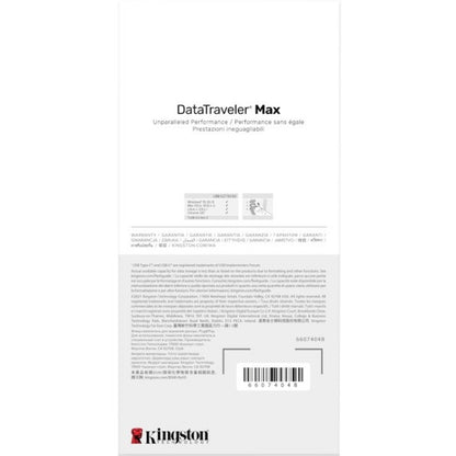 Clé USB 3.2 Gen 2 DataTraveler Max de Kingston DTMAX/512 Go