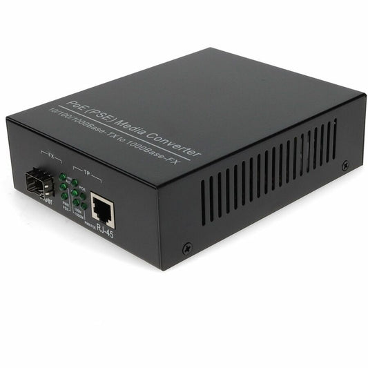 AddOn 1000Base-TX To Open SFP Port POE Media Converter ADD-GMC-SFP-POE+