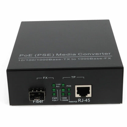 AddOn 1000Base-TX To Open SFP Port POE Media Converter ADD-GMC-SFP-POE+