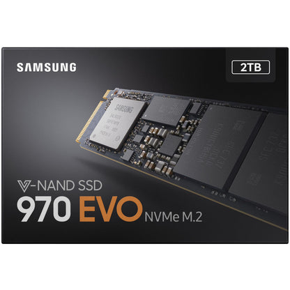 Samsung 970 EVO MZ-V7E2T0BW 2 TB Solid State Drive - M.2 2280 Internal - PCI Express (PCI Express 3.0 x4) MZ-V7E2T0BW