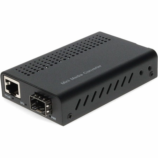 AddOn 10/100/1000Base-TX(RJ-45) to Open SFP Port Mini Media Converter ADD-GMCMN-SFP