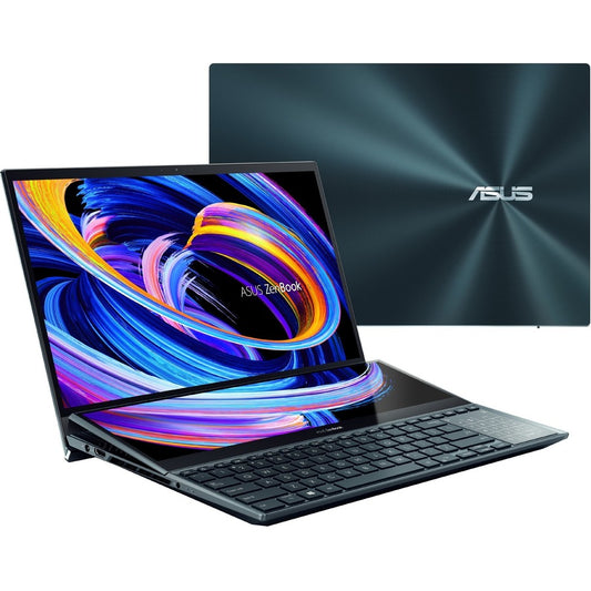 Asus ZenBook Pro Duo 15 UX582 UX582LR-XS74T 15.6" Touchscreen Notebook - 4K UHD - Intel Core i7 10th Gen i7-10870H - 16 GB - 1 TB SSD - Celestial Blue UX582LR-XS74T