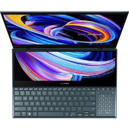 Asus ZenBook Pro Duo 15 UX582 UX582LR-XS74T 15.6" Touchscreen Notebook - 4K UHD - Intel Core i7 10th Gen i7-10870H - 16 GB - 1 TB SSD - Celestial Blue UX582LR-XS74T