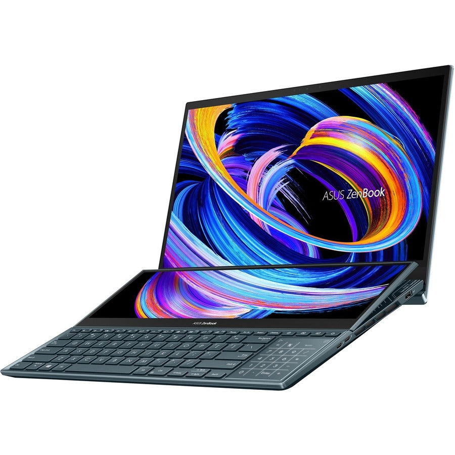 Asus ZenBook Pro Duo 15 UX582 UX582LR-XS74T 15.6" Touchscreen Notebook - 4K UHD - Intel Core i7 10th Gen i7-10870H - 16 GB - 1 TB SSD - Celestial Blue UX582LR-XS74T