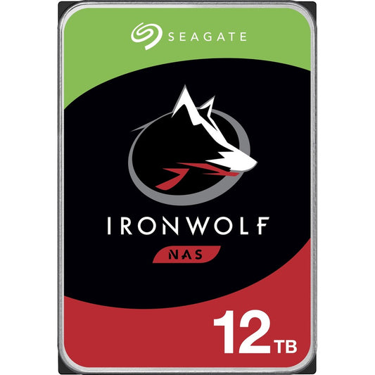 Disque dur Seagate IronWolf ST12000VN0008 12 To - 3,5" interne - SATA (SATA/600) - Méthode d'enregistrement magnétique conventionnel (CMR) ST12000VN0008