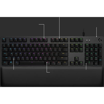 G513 CARBON LIGHTSYNC RGB Mechanical Gaming Keyboard with GX Red switches (Linear) 920-009332