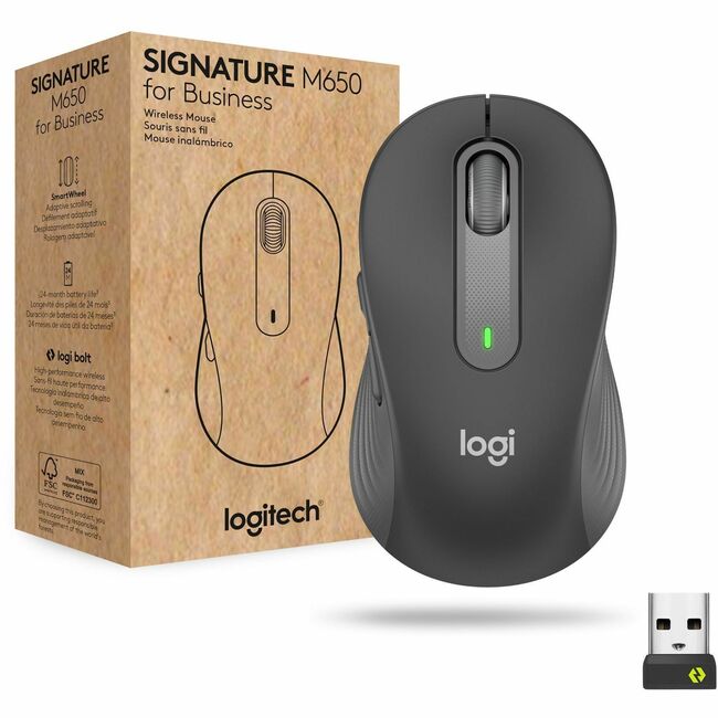 Logitech Signature M650 for Business (Graphite) - Brown Box 910-006272