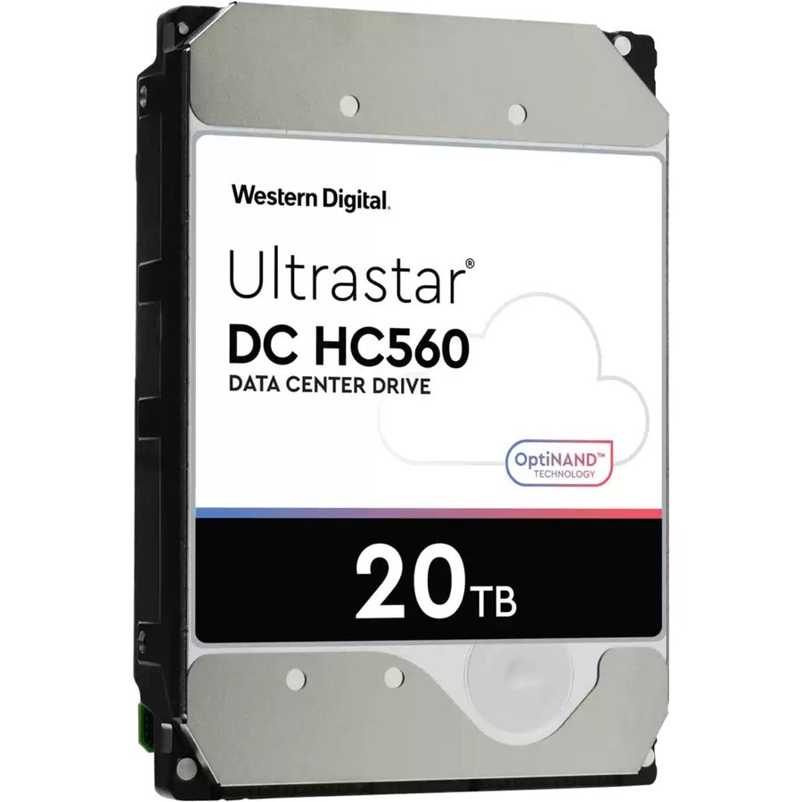 WD Ultrastar DC HC560 WUH722020ALE6L4 20 TB Hard Drive - 3.5" Internal - SATA (SATA/600) - Conventional Magnetic Recording (CMR) Method 0F38755