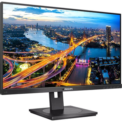 Moniteur LCD Full HD Philips 243B1 24" - 16:9 - Noir texturé 243B1