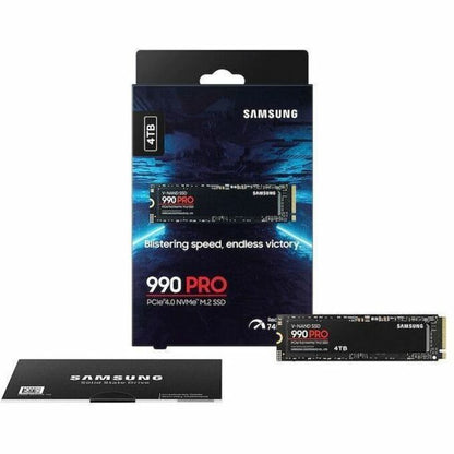 Samsung 990 PRO 4 TB Solid State Drive - M.2 2280 Internal - PCI Express NVMe (PCI Express 4.0 x4) MZ-V9P4T0B/AM