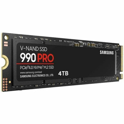 Samsung 990 PRO 4 TB Solid State Drive - M.2 2280 Internal - PCI Express NVMe (PCI Express 4.0 x4) MZ-V9P4T0B/AM