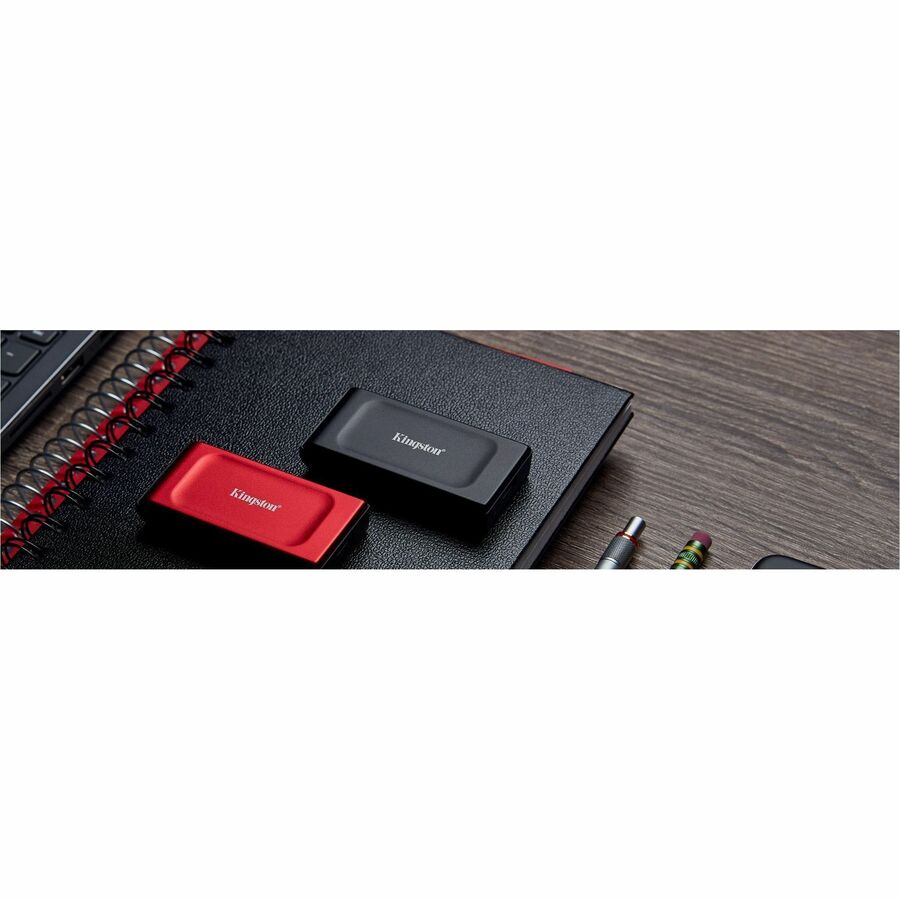 Kingston XS1000 1 TB Portable Solid State Drive - External - Red SXS1000R/1000G