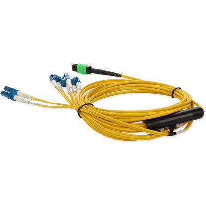 AddOn 3m MPO to 4xLC Duplex Fanout SMF Yellow Patch Cable For Juniper MTP-4LC-S3M-AO