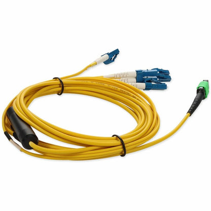 AddOn 3m MPO to 4xLC Duplex Fanout SMF Yellow Patch Cable For Juniper MTP-4LC-S3M-AO