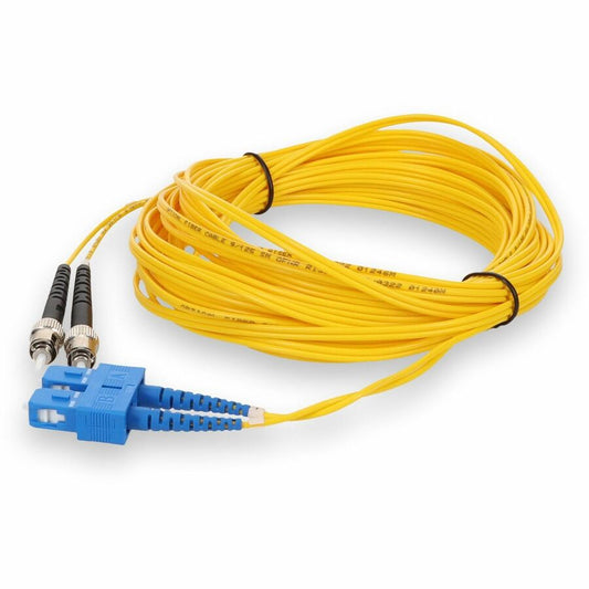 AddOn 10m Single-Mode fiber (SMF) Duplex ST/SC OS1 Yellow Patch Cable ADD-ST-SC-10M9SMF