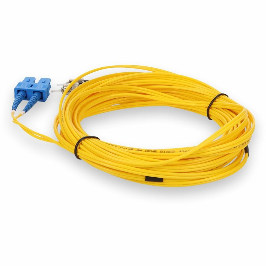 AddOn 10m Single-Mode fiber (SMF) Duplex ST/SC OS1 Yellow Patch Cable ADD-ST-SC-10M9SMF