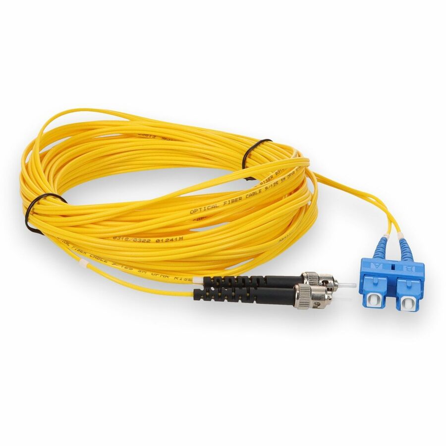 AddOn 10m Single-Mode fiber (SMF) Duplex ST/SC OS1 Yellow Patch Cable ADD-ST-SC-10M9SMF