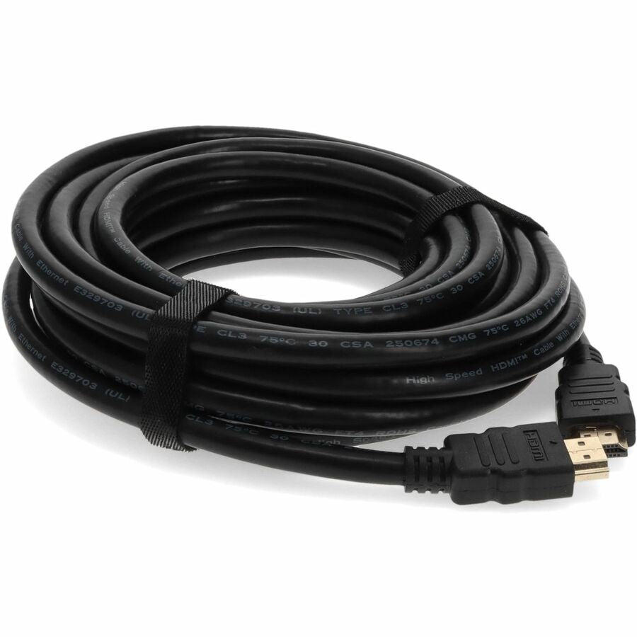 AddOn 10.67m (35.00ft) HDMI Male to Male Black Cable HDMIHSMM35-5PK