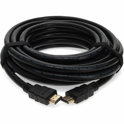 AddOn 10.67m (35.00ft) HDMI Male to Male Black Cable HDMIHSMM35-5PK