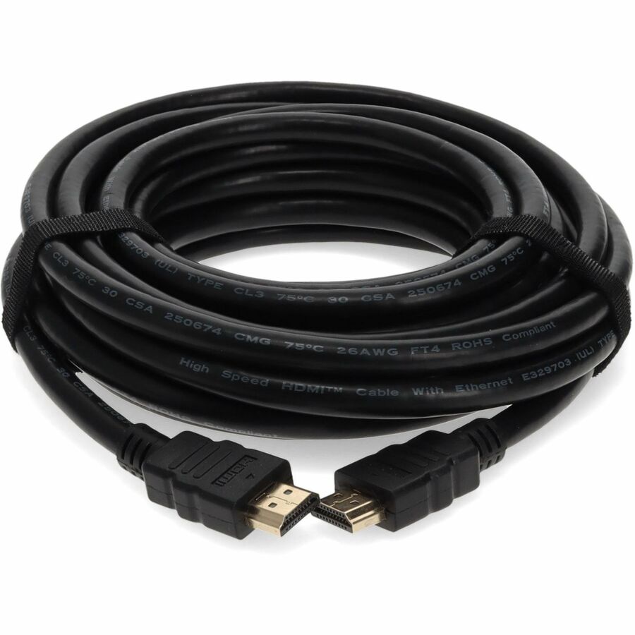 AddOn 7.62m (25.00ft) HDMI 1.3 Male to Male Black Cable HDMI2HDMI25F-5PK