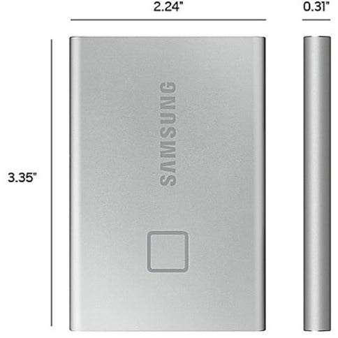 Disque SSD portable Samsung T7 MU-PC500S/WW 500 Go - Externe - PCI Express NVMe - Argent MU-PC500S/WW