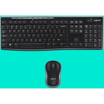 Ensemble clavier et souris sans fil Logitech MK270 pour Windows, sans fil 2,4 GHz, souris compacte, 8 touches multimédia et de raccourci, autonomie de la batterie de 2 ans, pour PC, ordinateur portable 920-004536