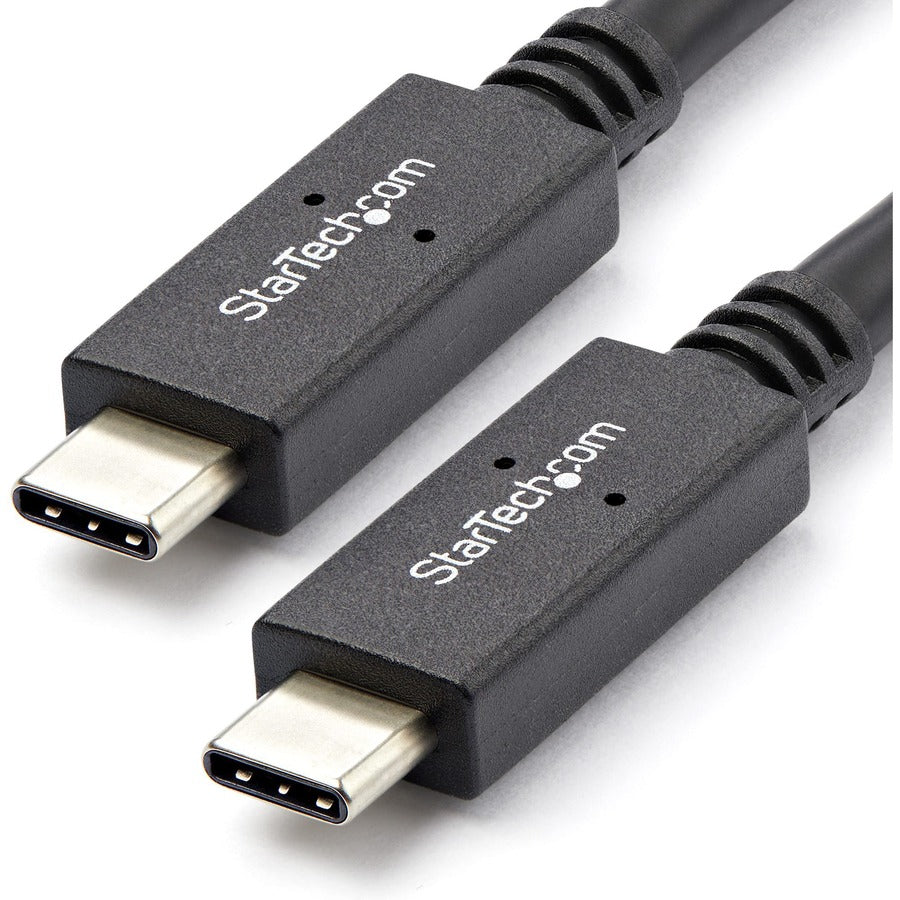 StarTech.com 1m 3 ft USB C Cable with Power Delivery (5A) - M/M - USB 3.1 (10Gbps) - USB-IF Certified - USB Type C Cable - USB 3.2 Gen 2 USB31C5C1M