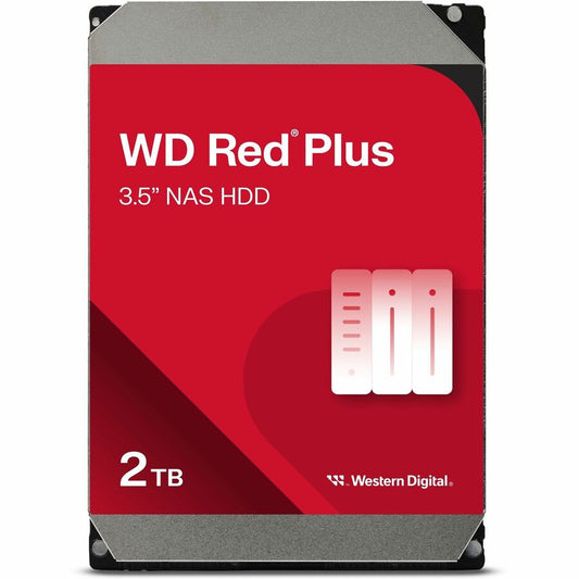 WD Red Plus WD20EFPX 2 TB Hard Drive - 3.5" Internal - SATA (SATA/600) WD20EFPX