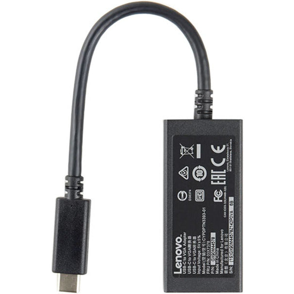 Adaptateur Lenovo USB-C vers VGA 4X90M42956