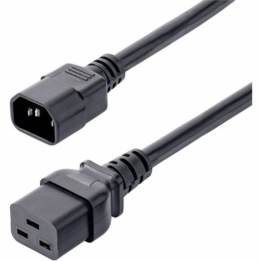 StarTech.com 6ft (1.8m) Heavy Duty Power Cord, C14 to C19, 15A 250V, 14AWG, PDU Power Cord, Server Power Cable, UL Listed PXTC14C19146