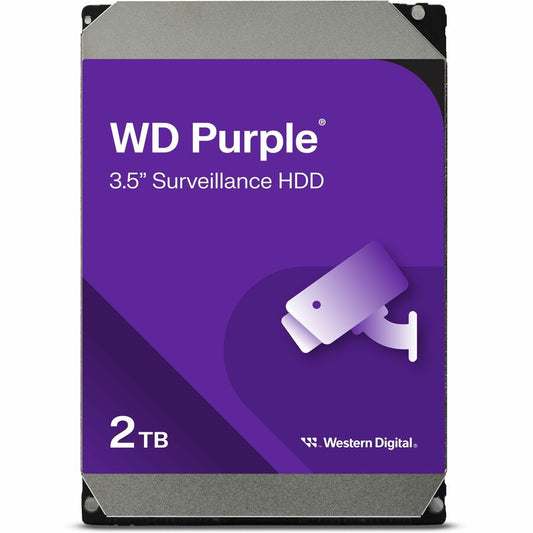 WD Purple WD23PURZ 2 TB Hard Drive - 3.5" Internal - SATA - Purple WD23PURZ