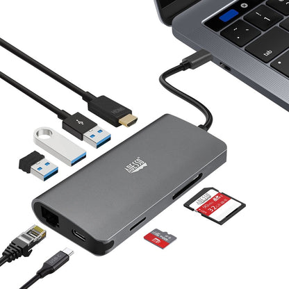 Station d'accueil multiport USB-C 8 en 1 Adesso (conforme TAA) AUH-4030