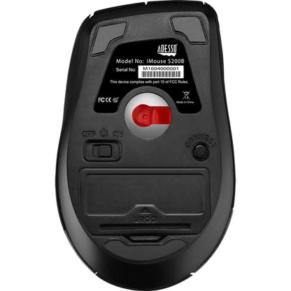 Adesso iMouse S200B - Bluetooth Ergo Mini Mouse IMOUSES200B