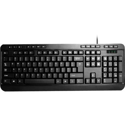 Adesso Antimicrobial Multimedia Desktop Keyboard and Mouse AKB-132CB-FR