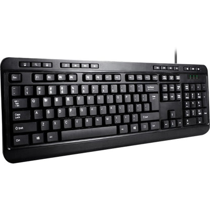 Adesso Antimicrobial Multimedia Desktop Keyboard and Mouse AKB-132CB-FR