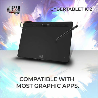 Adesso 12" x 7" Graphic Tablet CYBERTABLET K12