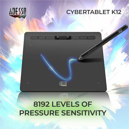 Adesso 12" x 7" Graphic Tablet CYBERTABLET K12