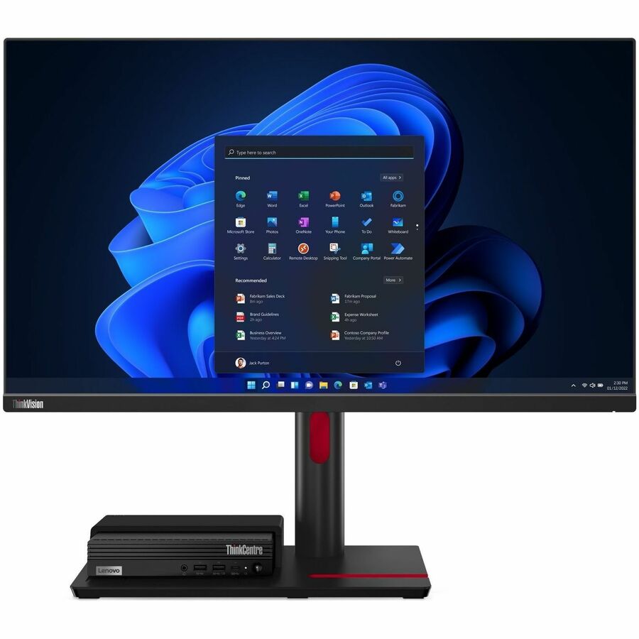 Lenovo ThinkCentre M70q Gen 4 12E3005CUS Desktop Computer - Intel Core i7 13th Gen i7-13700T - vPro Technology - 32 GB - 1 TB SSD - Tiny - Black 12E3005CUS