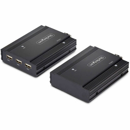 StarTech.com DisplayPort KVM Extender over Fiber Optic, 4K 60Hz, Console Extender Kit, Up to 984ft/300m (Multi-mode), 2x 10G SFP+ Modules FD121-KVM-EXTENDER