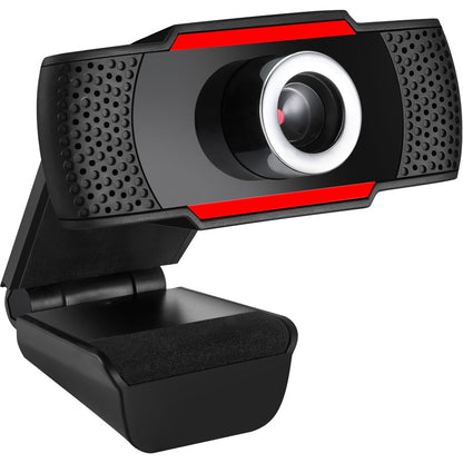 Adesso CyberTrack CyberTrack H3 Webcam - 1.3 Megapixel - 30 fps - Black, Red - USB 2.0 CYBERTRACKH3