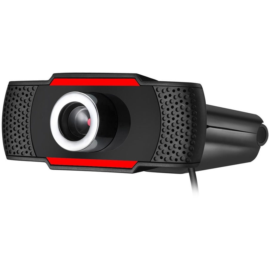 Adesso CyberTrack CyberTrack H3 Webcam - 1.3 Megapixel - 30 fps - Black, Red - USB 2.0 CYBERTRACKH3